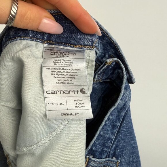 Carhartt Women’s Original Fit Straight Leg Jeans – Size 18 Short - Picture 6 of 8